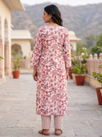 Ivory Floral Kurta Set
