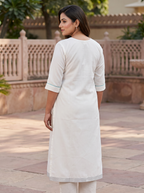 Ivory Graphic Tunic Set