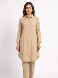 Embroidered Hemline Shirt Set